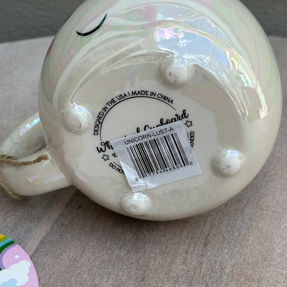 Unicorn Iridescent White Decorative Ceramic Coffee Mug New Collectible Cute - Picture 12 of 13